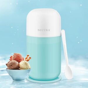 Secura Mini Electric Ice Cream Maker, Aqua