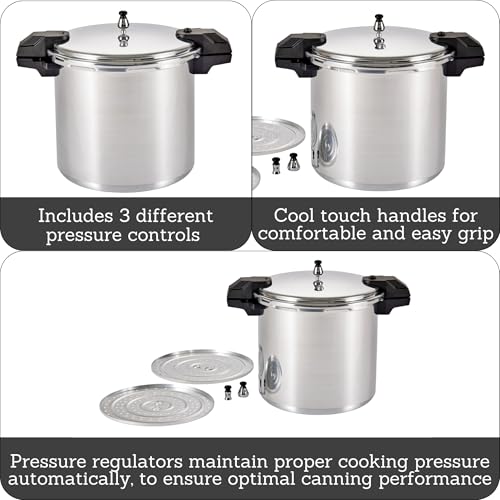 Mirro Mirro 92122A Aluminum Pressure Cooker, 22-Quart - Image 2