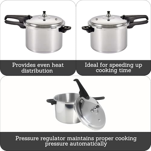 Mirro Polished Aluminum 10-PSI Pressure Cooker - Image 3