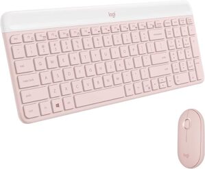 Logitech MK470 Slim Wireless Keyboard & Mouse Combo – Rose