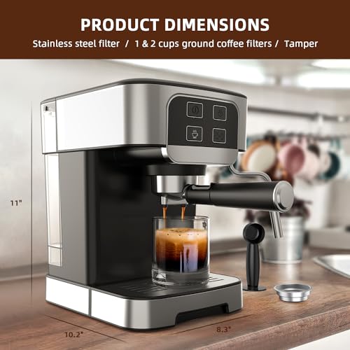 ML-KOFY Professional Espresso Maker With Milk Frother - Image 5