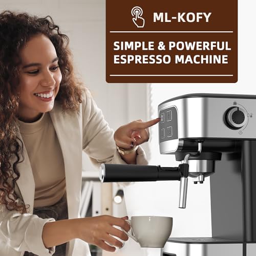 ML-KOFY Professional Espresso Maker With Milk Frother - Image 2