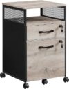 VASAGLE Mobile Filing Cabinet With Lockable Drawers