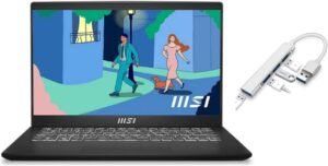 msi Modern 14″ FHD Laptop, i5-1155G7, 16GB RAM, 512GB SSD