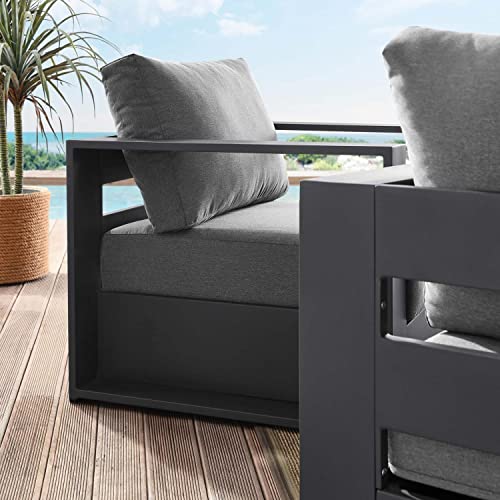 Modway Tahoe Fabric & Aluminum Outdoor Armchair - Image 4