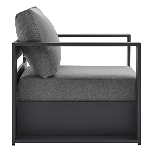 Modway Tahoe Fabric & Aluminum Outdoor Armchair - Image 5