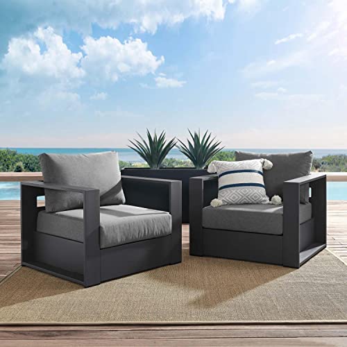 Modway Tahoe Fabric & Aluminum Outdoor Armchair - Image 2