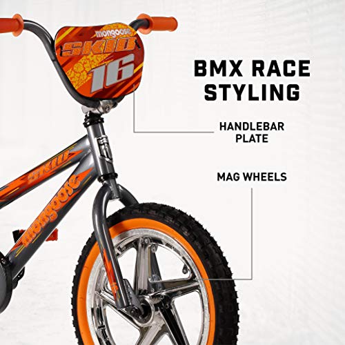 Mongoose Skid Boy's Freestyle BMX Bike, 16-Inch - Image 2