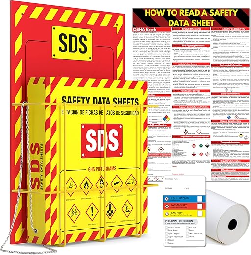 Vivlly MSDS Wall Station - 3 Inch Binder