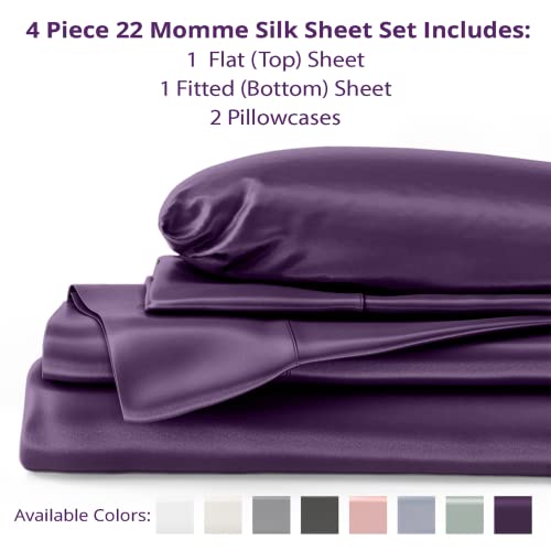 Mulberry Park Silks Silk Sheet Set - 22 Momme, Queen Size - Image 2