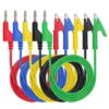 Sumnacon Multimeter Banana Plug To Alligator Clip Test Probe, 5PCS