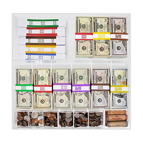 Nadex Clear Acrylic Cash And Coins Tray - 8 Compartment Rack - Image 5