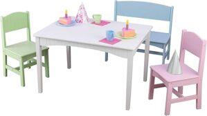 KidKraft Nantucket Wooden Table With Bench And Chairs