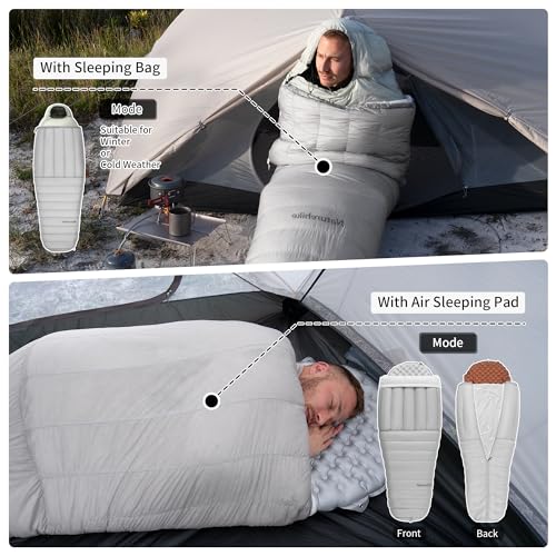 Naturehike Ultralight Down Sleeping Bag Quilt 27 oz - Image 4