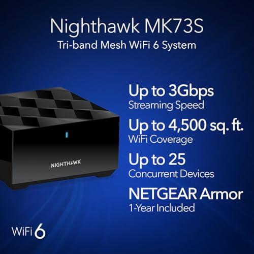 NETGEAR Tri-Band Mesh WiFi 6 System (MK73S) - Image 2