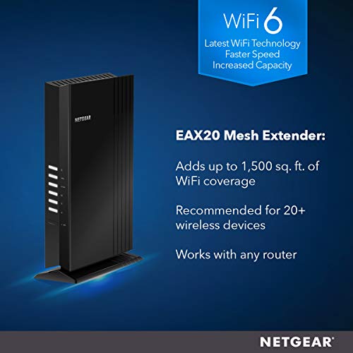 NETGEAR WiFi 6 Mesh Range Extender EAX20 - Image 2