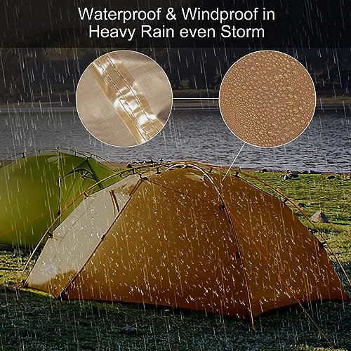 Night Cat 2 Person Lightweight Camping Tent Waterproof 7x4.4ft - Image 5