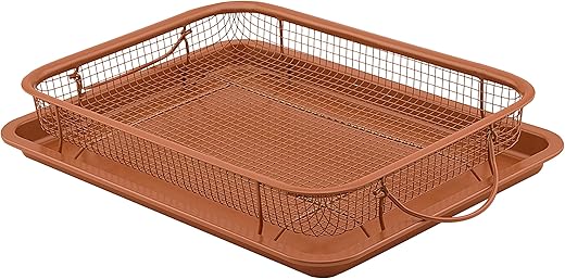 G & S Metal Products Company Nonstick Crisper Basket with Baking Pan