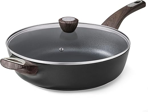 SENSARTE Nonstick Frying Pan Skillet With Lid