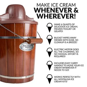 Nostalgia Electric Ice Cream Maker – Vintage Style