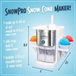 Nostalgia SnowPro Electric Shaved Ice Maker 64-Ounce