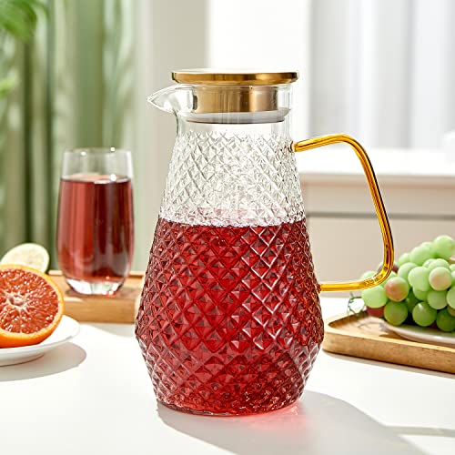 OTARTU Glass Pitcher, 50oz, With S.S. Lid - Image 5