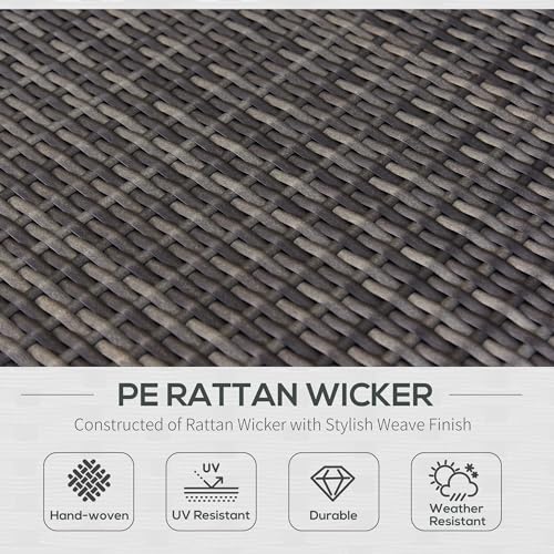 Outsunny 7-Piece Outdoor Wicker Furniture Set - Image 5