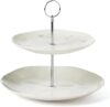 Lenox Oyster Bay 2-Tiered Server, White