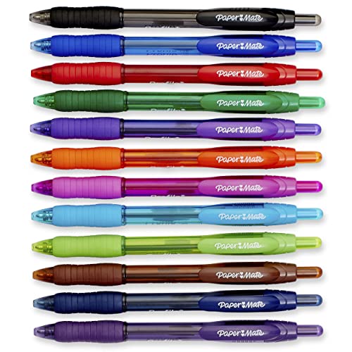 Paper Mate Profile Retractable Ballpoint Pens, Bold, 12 Count - Image 2
