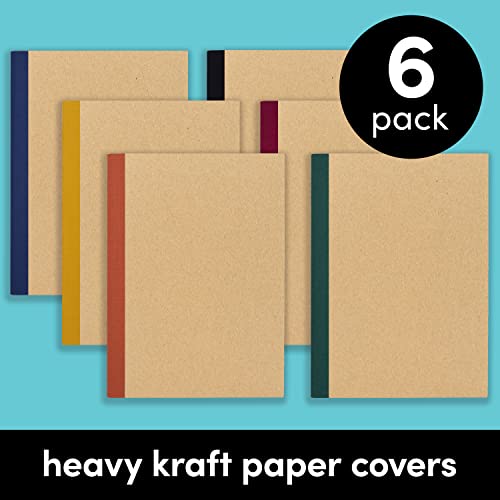 PAPERAGE 6-Pack Composition Notebook Journals, College Ruled - Image 3