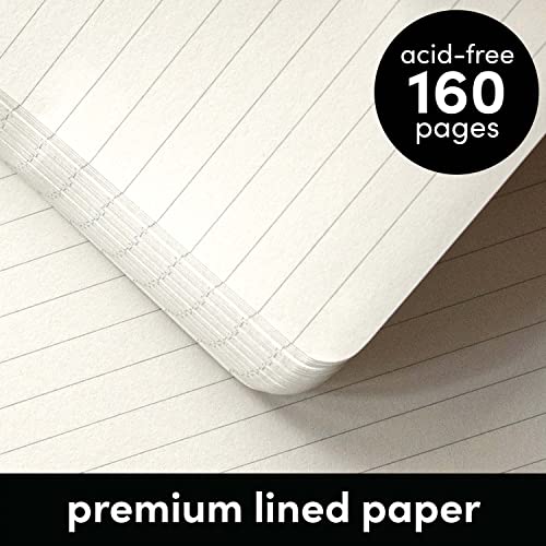 PAPERAGE Lined Journal Notebook, Raspberry, 160 Pages - Image 4