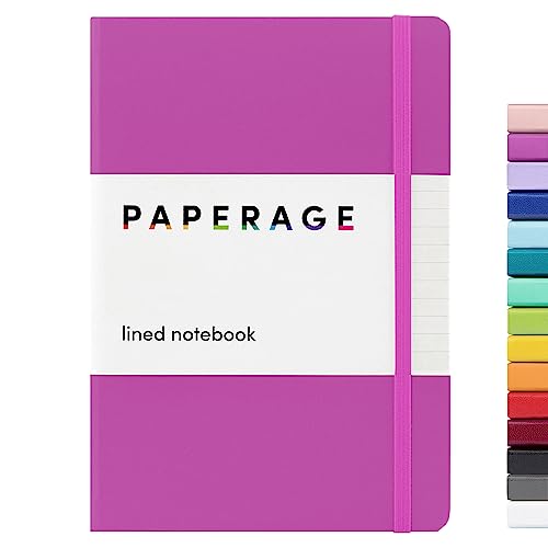 PAPERAGE Lined Journal Notebook, Raspberry, 160 Pages - Image 2