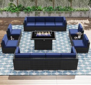 KHOLH Patio Furniture Set With Fire Pit