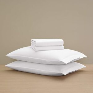 H by Frette Percale Classic King Sheet Set