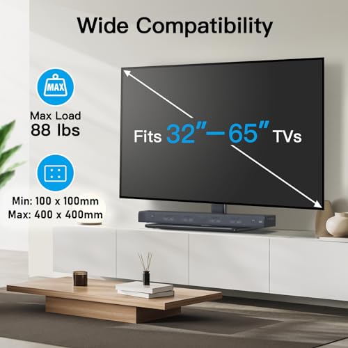 PERLESMITH Universal TV Stand Table Top TV Base - Image 3