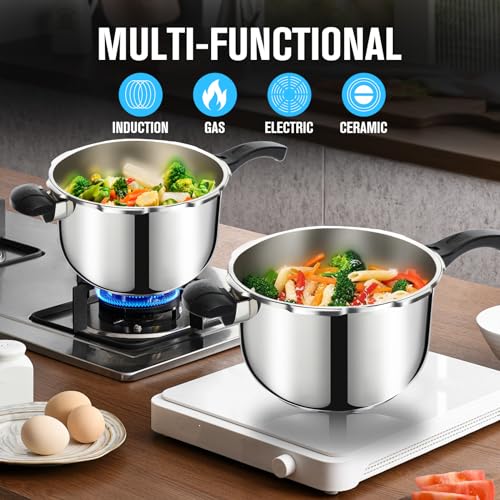 Peterboo Stainless Steel 8 qt Pressure Cooker Induction - Image 4
