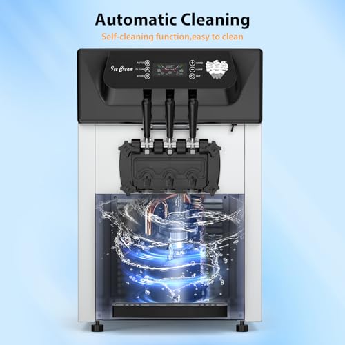 PioneerWorks Commercial Soft Ice Cream Machine, 3 Flavors - Image 4