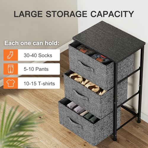 Pipishell Fabric Dresser With 3 Drawers - Image 4