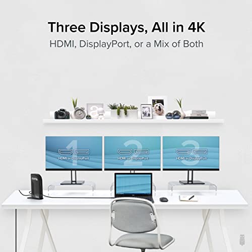 Plugable 4K Docking Station Triple Monitor - Image 3