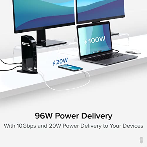 Plugable 4K Docking Station Triple Monitor - Image 4