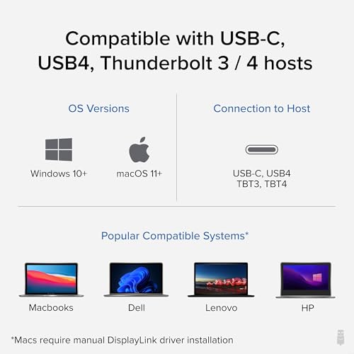 Plugable 7-in-1 USB C Docking Station Dual Monitor - Image 4