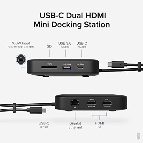 Plugable 7-in-1 USB C Docking Station Dual Monitor - Image 2