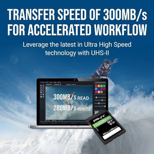 PNY EliteX-PRO90 128GB UHS-II SDXC Memory Card - Image 3