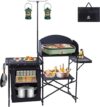 Nice C Portable Charcoal Grill Folding Table