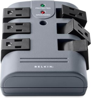 Belkin Power Strip Surge Protector – 6 Rotating Outlets