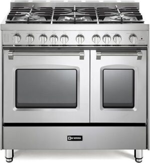Verona Prestige 36″ Freestanding Gas Range Stainless Steel