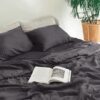 Baloo Pure French Linen Sheets – Charcoal Queen Set