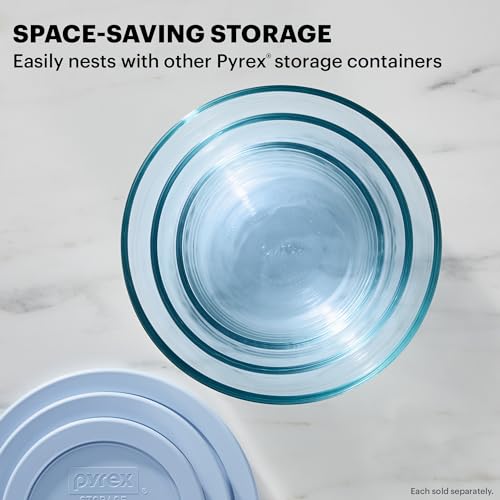 Pyrex Tinted Glass Food Storage Containers, 3-Pack - Image 3
