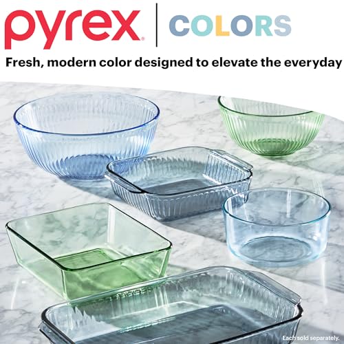 Pyrex Tinted Glass Food Storage Containers, 3-Pack - Image 5