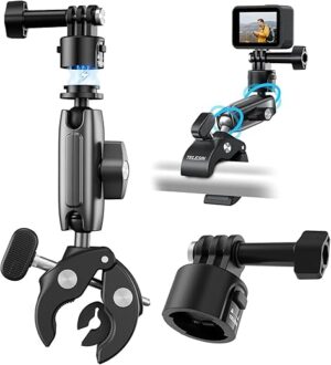 TELESIN Quick Release Clamp Mount For GoPro